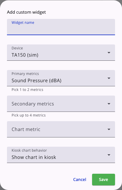Captura de l'editor de widgets personalitzats